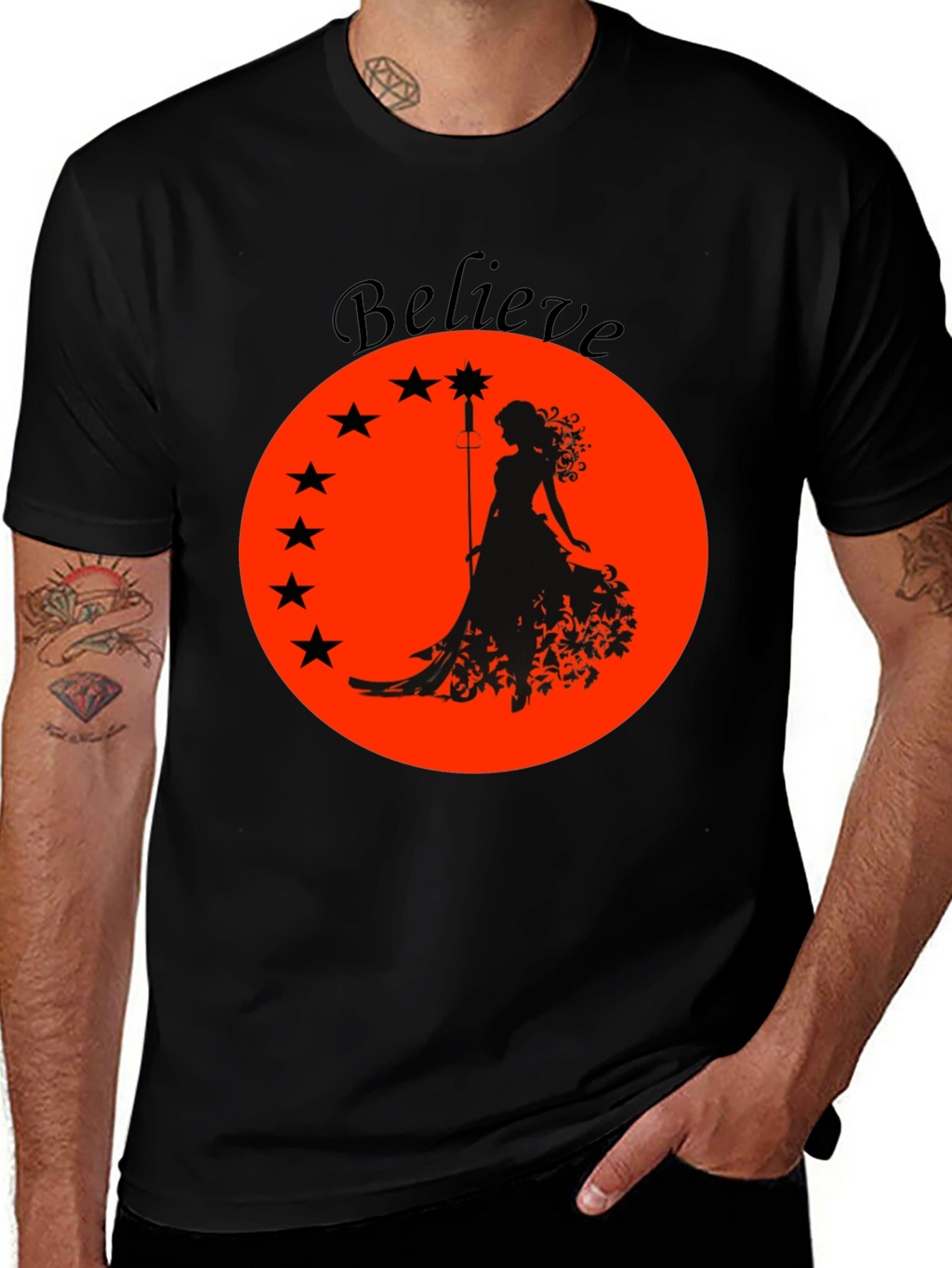 Believe Graphic Tee - Black Unisex T-Shirt