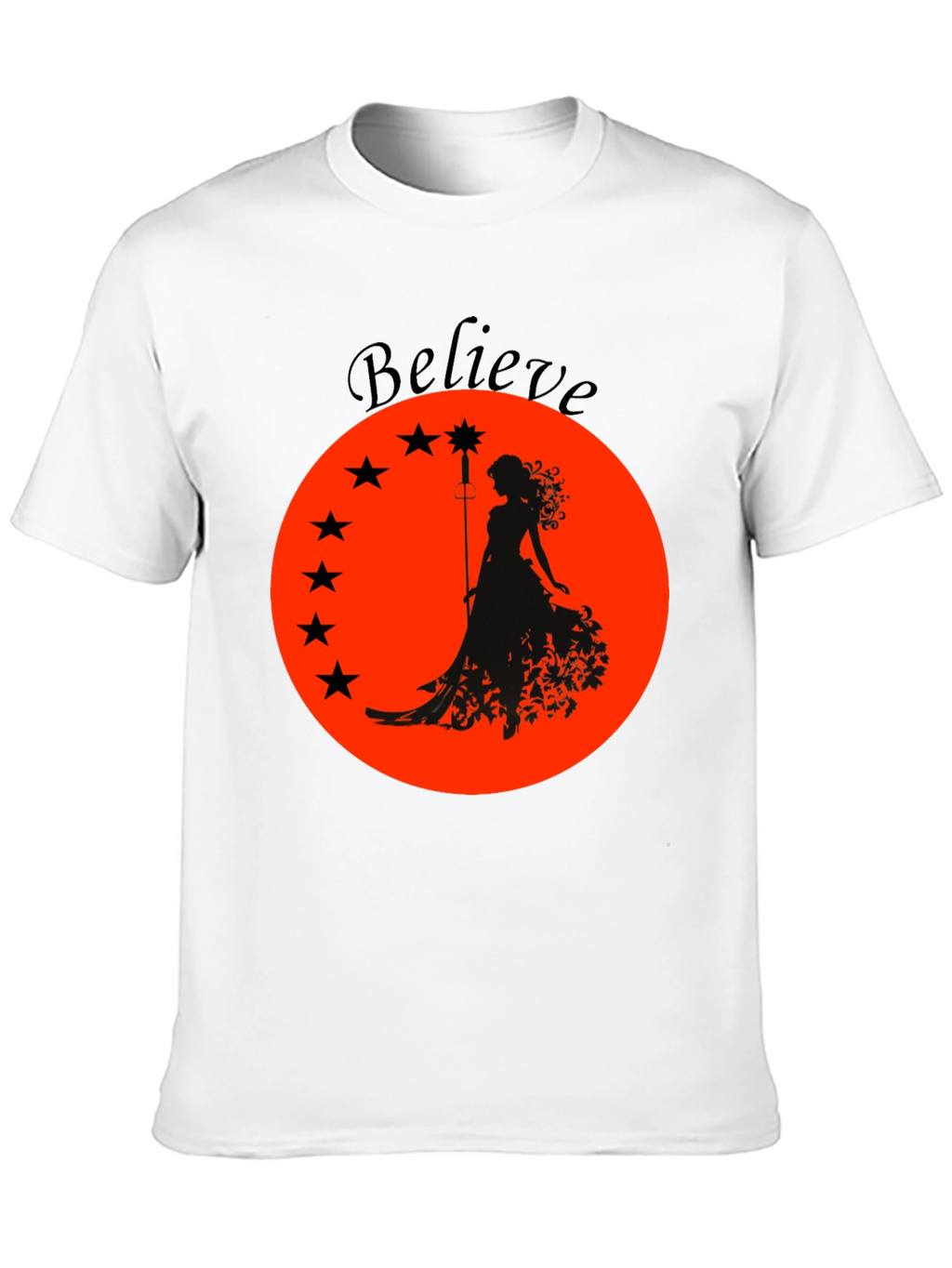 Believe Graphic Tee - Black Unisex T-Shirt
