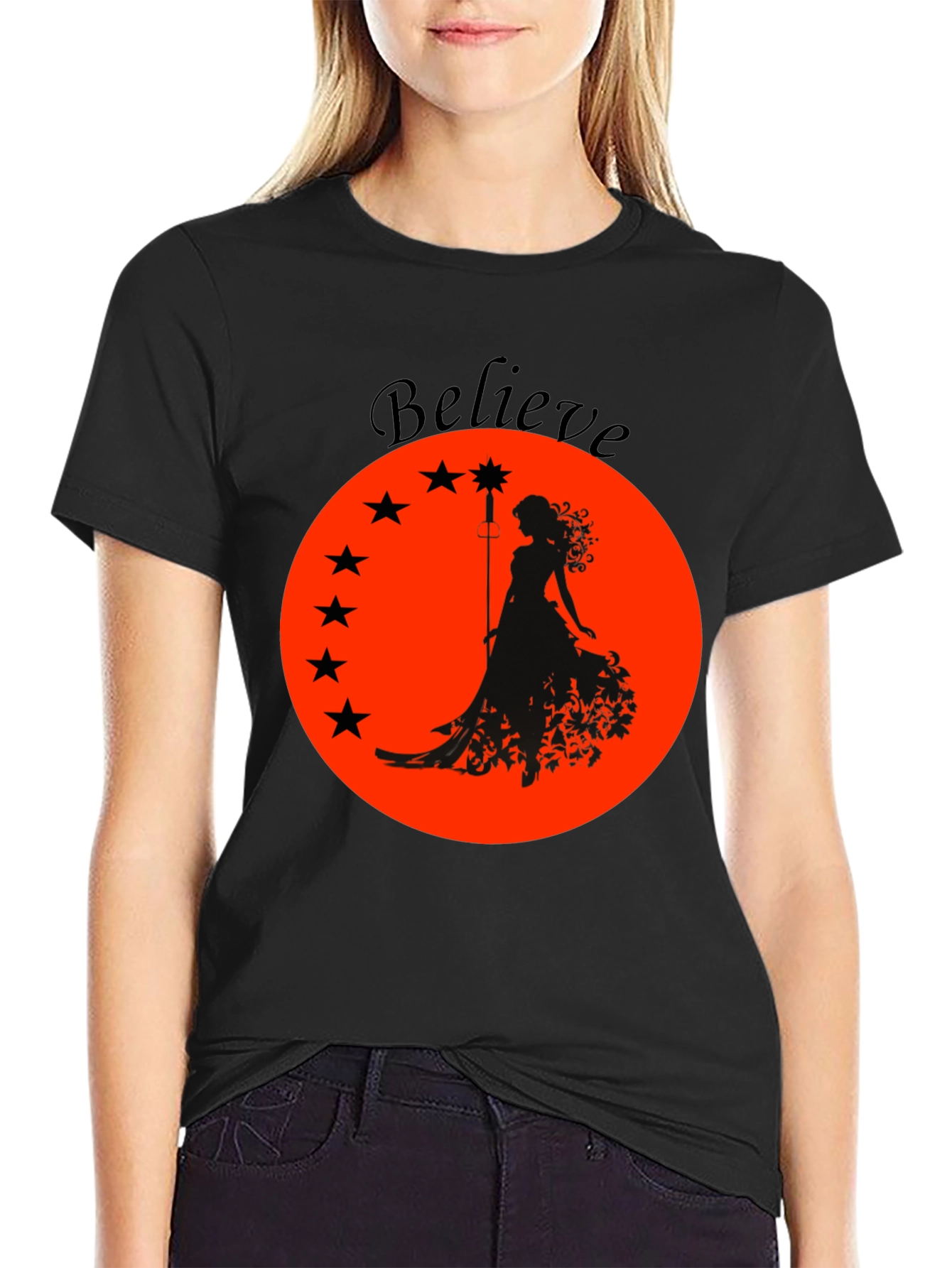 Believe Graphic Tee - Black Unisex T-Shirt