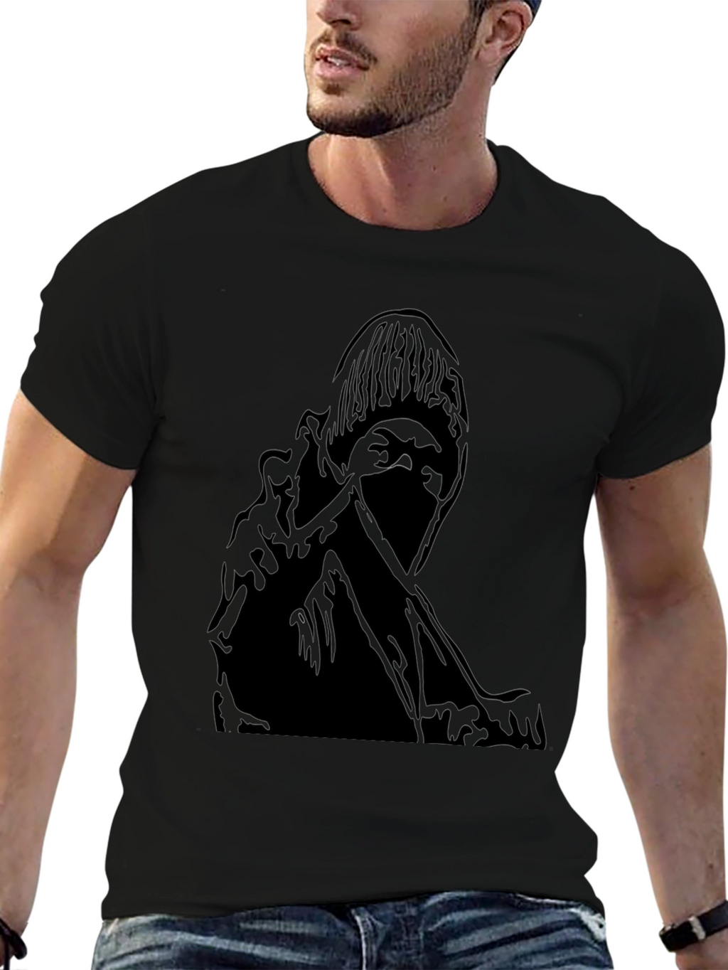 Dark Graphic Print T-Shirt