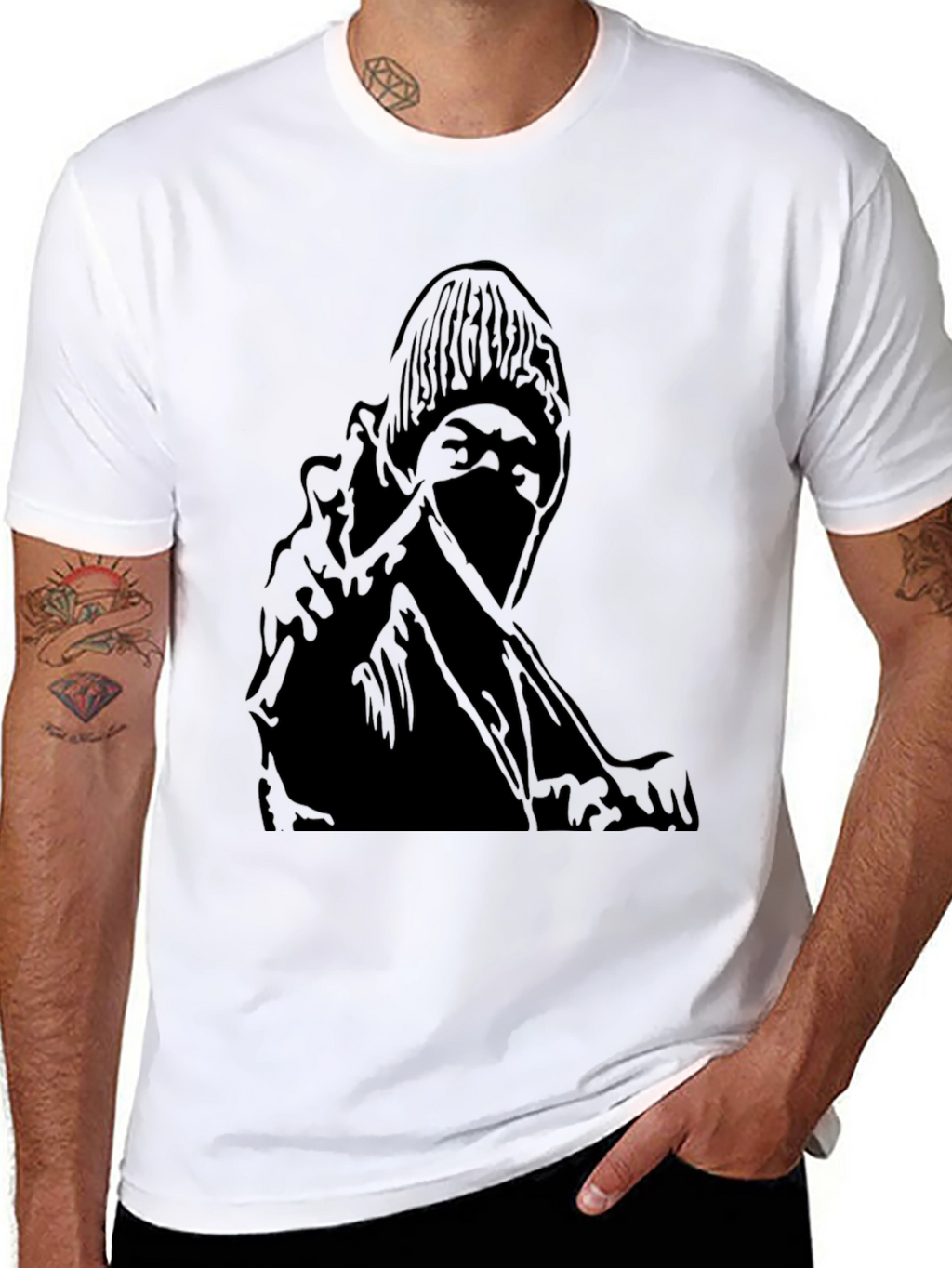 Dark Graphic Print T-Shirt