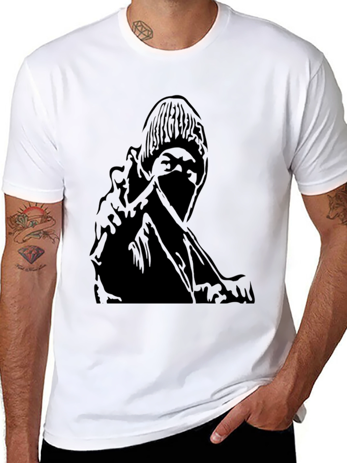 Dark Graphic Print T-Shirt
