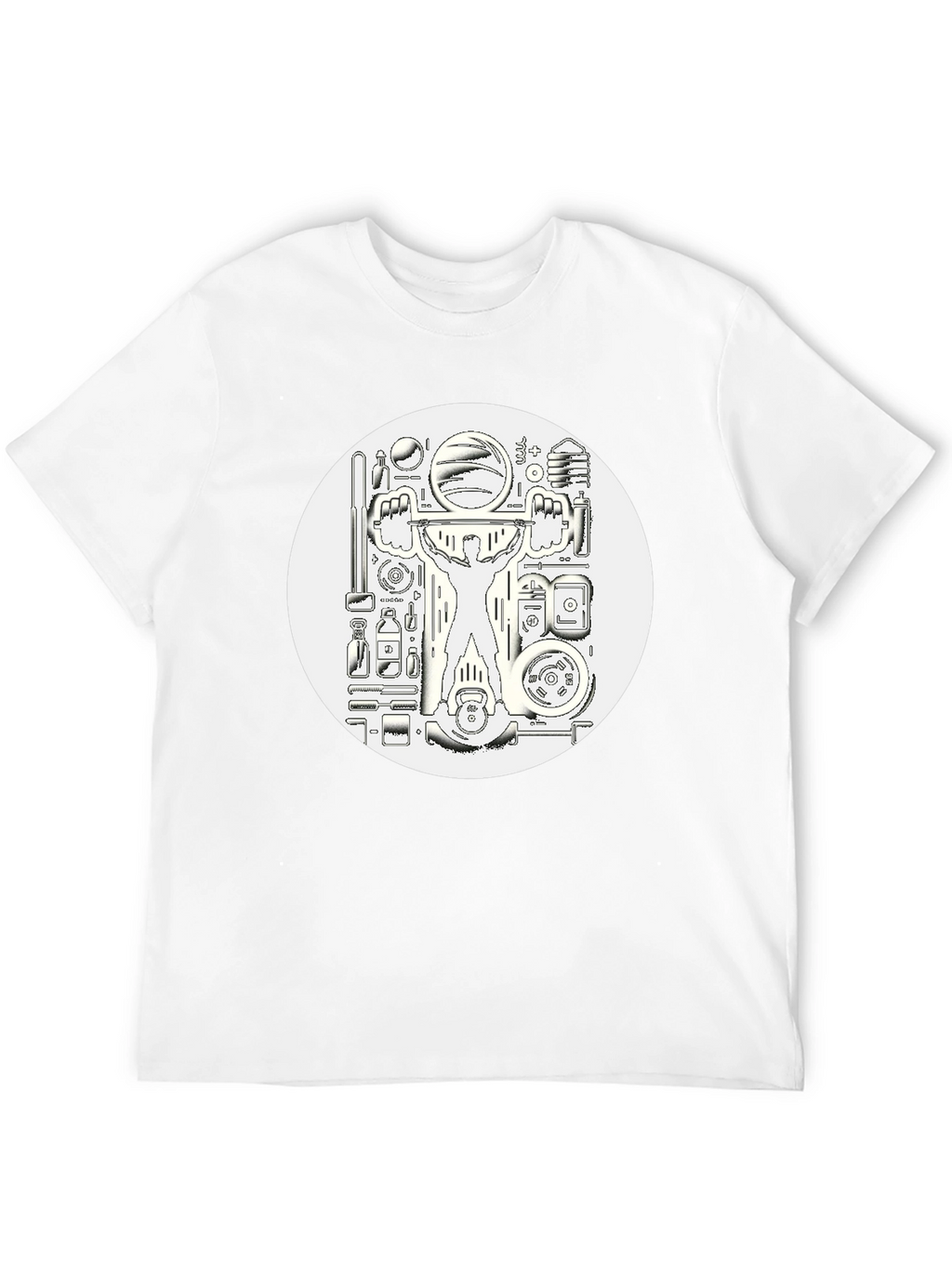 Weightlifting Black Graphic T-Shirt