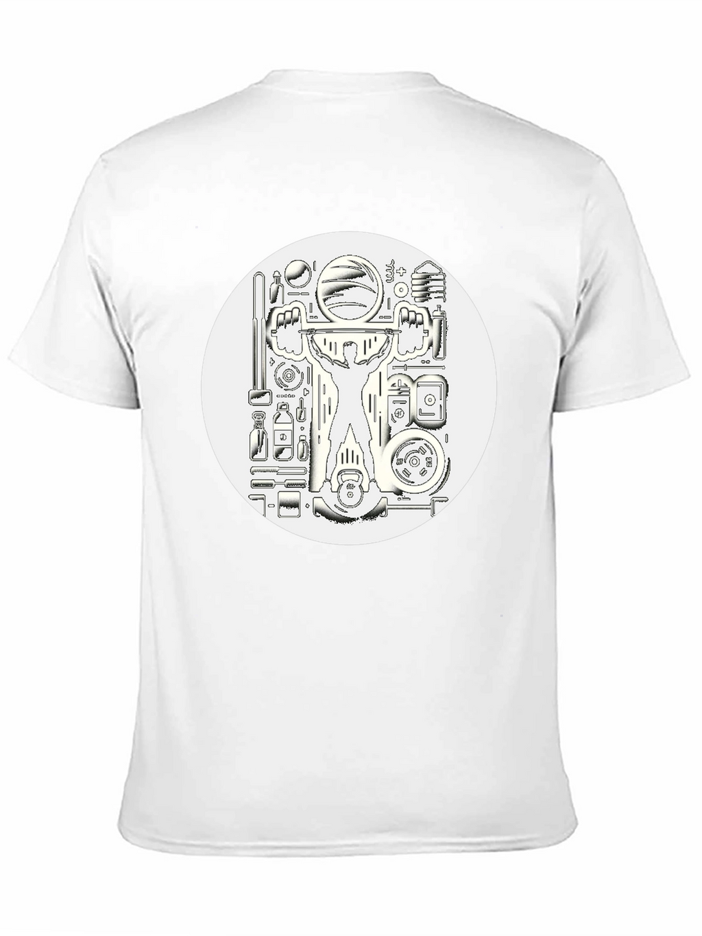 Weightlifting Black Graphic T-Shirt