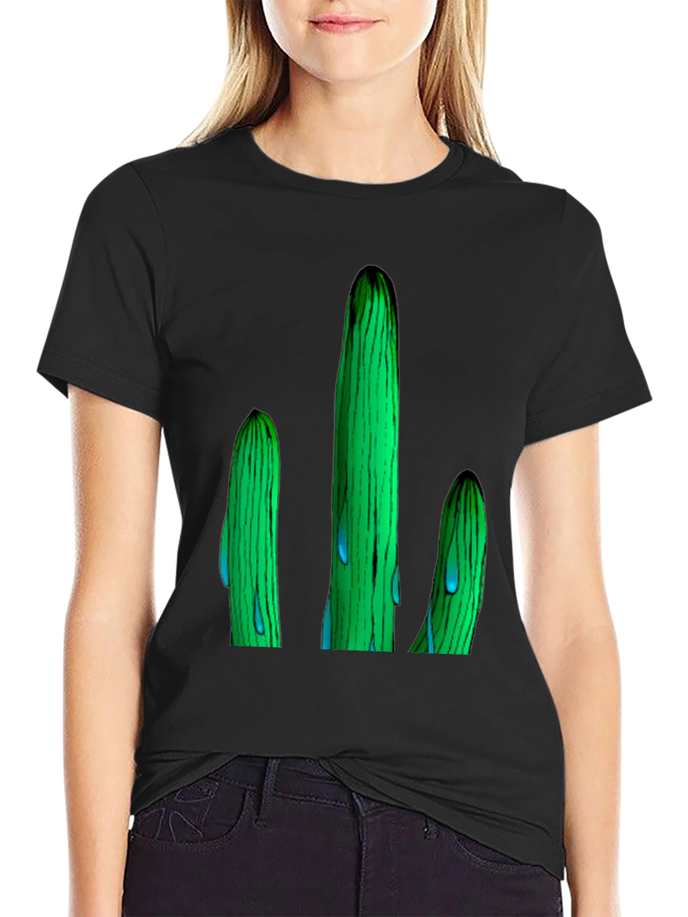 Cactus Graphic T-Shirt - Unique Design