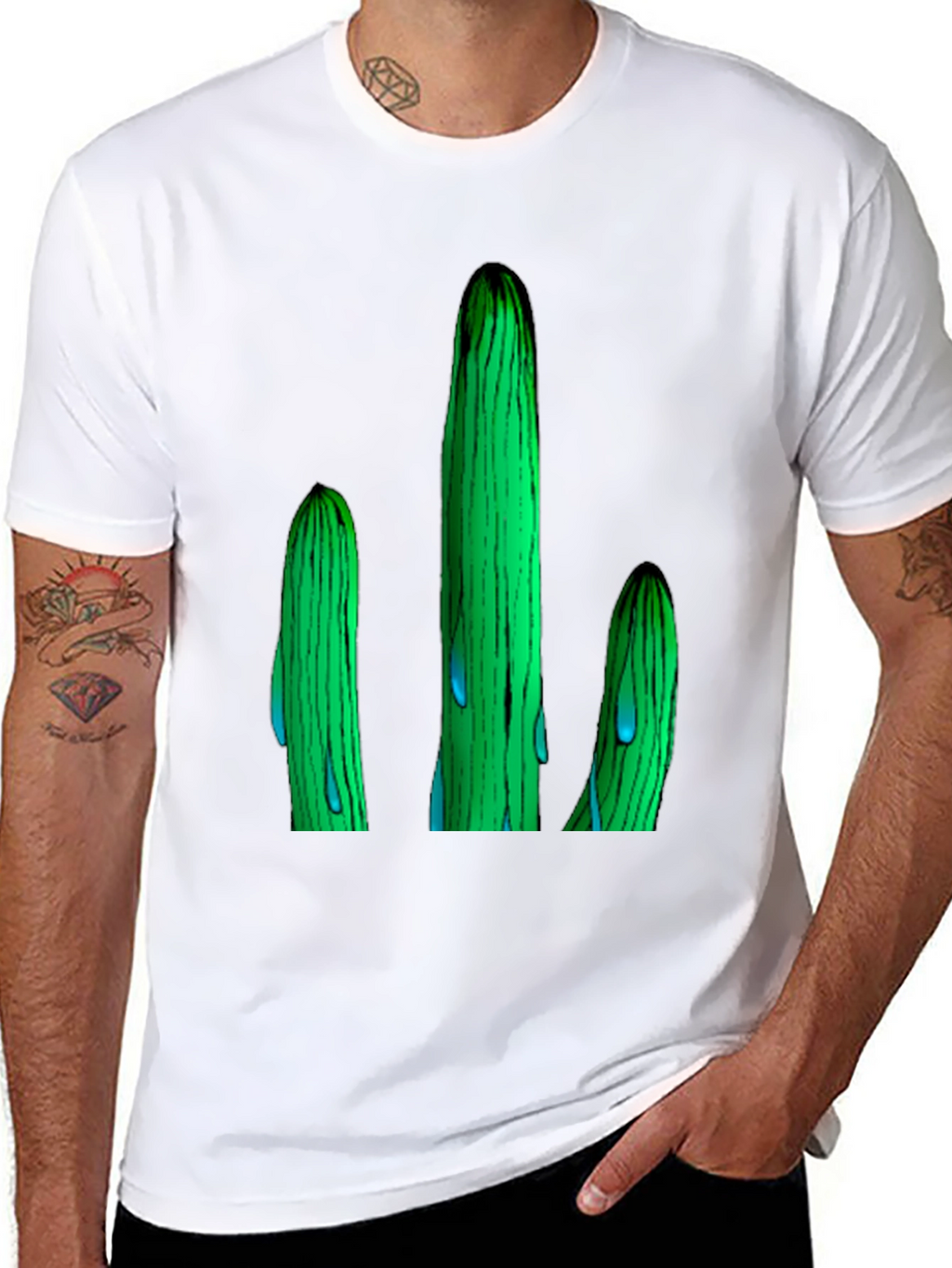 Cactus Graphic T-Shirt - Unique Design