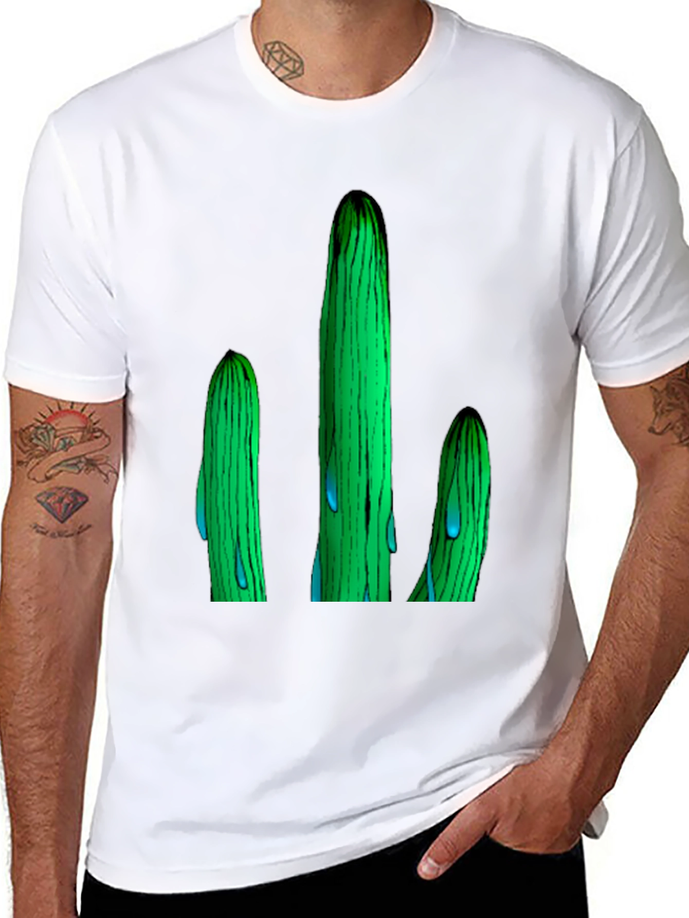 Cactus Graphic T-Shirt - Unique Design