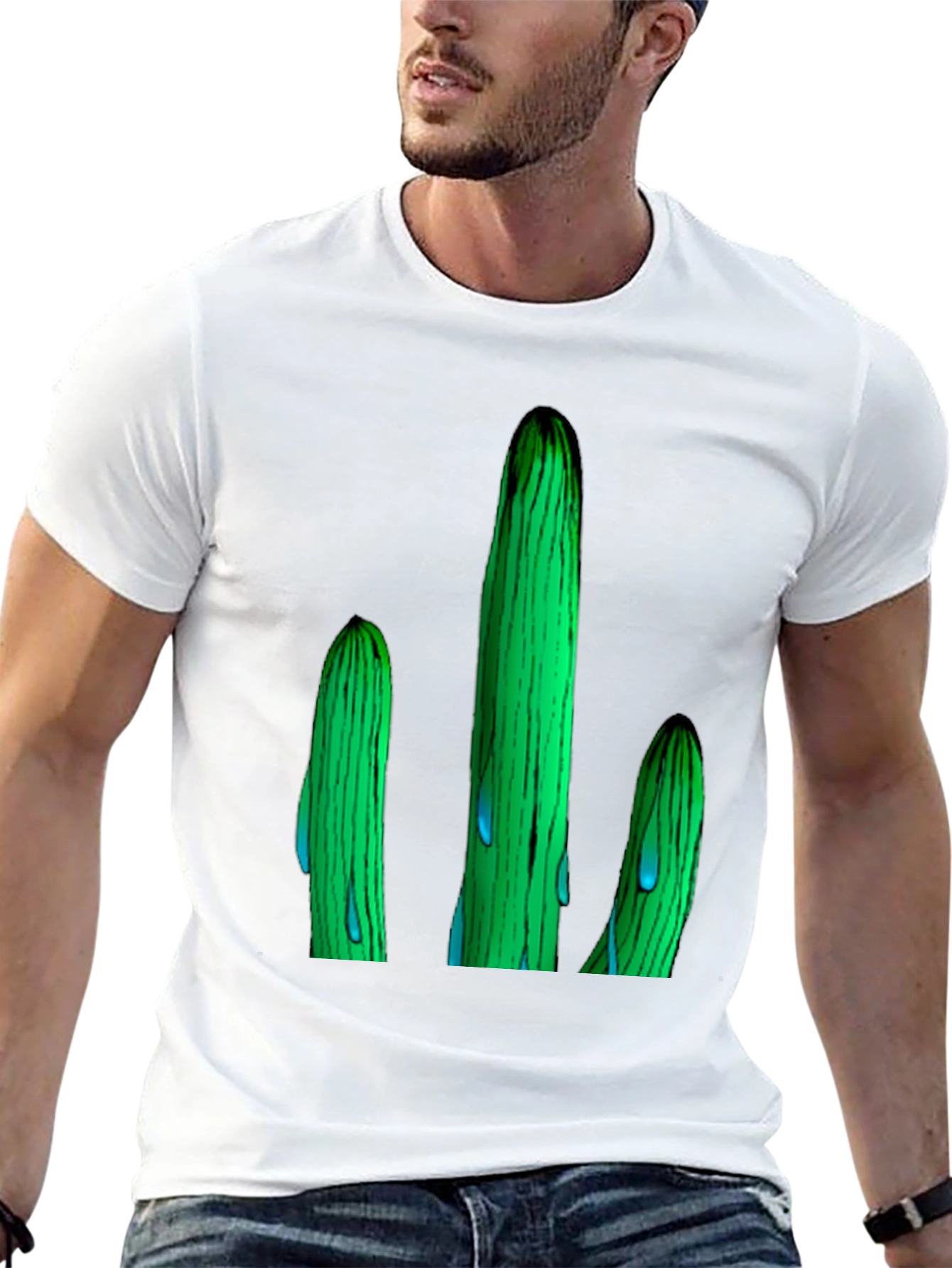 Cactus Graphic T-Shirt - Unique Design