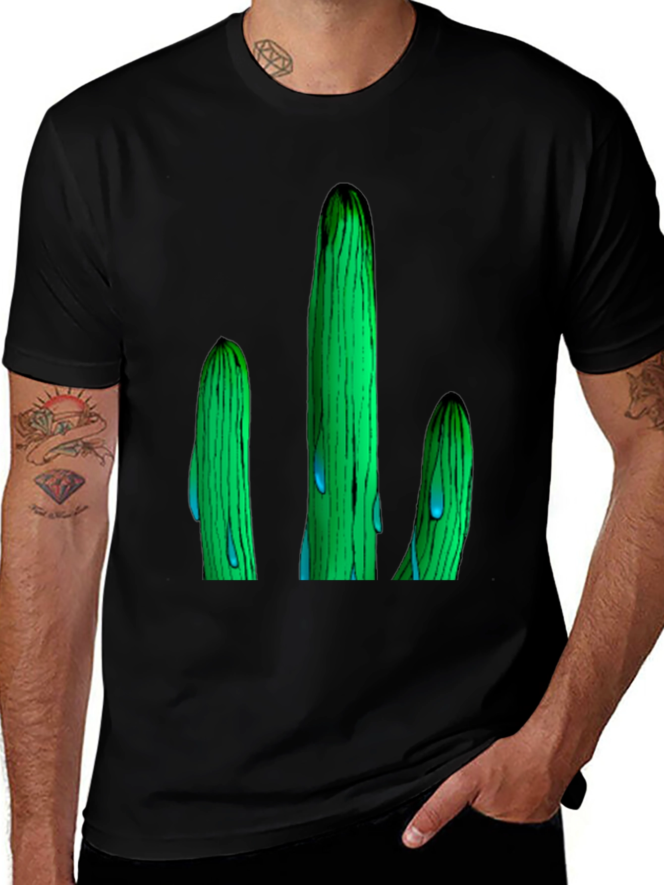 Cactus Graphic T-Shirt - Unique Design