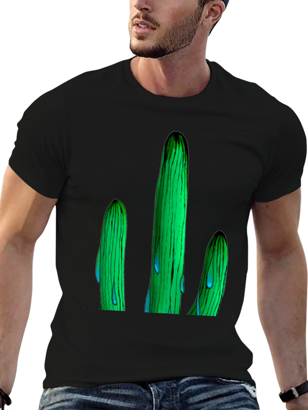 Cactus Graphic T-Shirt - Unique Design