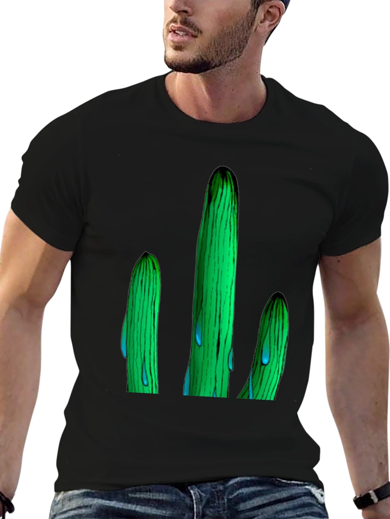 Cactus Graphic T-Shirt - Unique Design