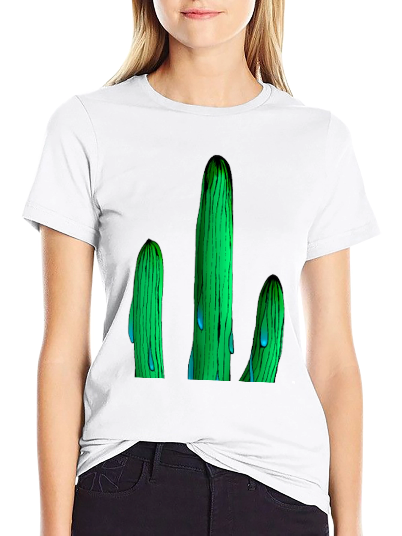 Cactus Graphic T-Shirt - Unique Design