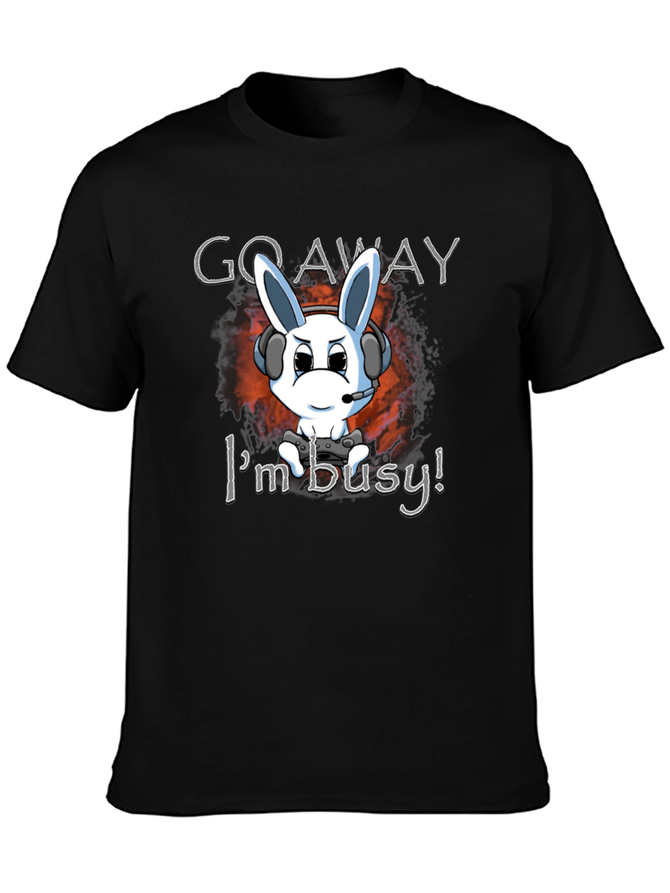 Gamer Bunny T-Shirt - Go Away Im Busy