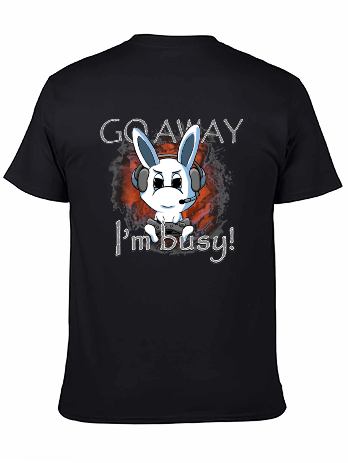 Gamer Bunny T-Shirt - Go Away Im Busy