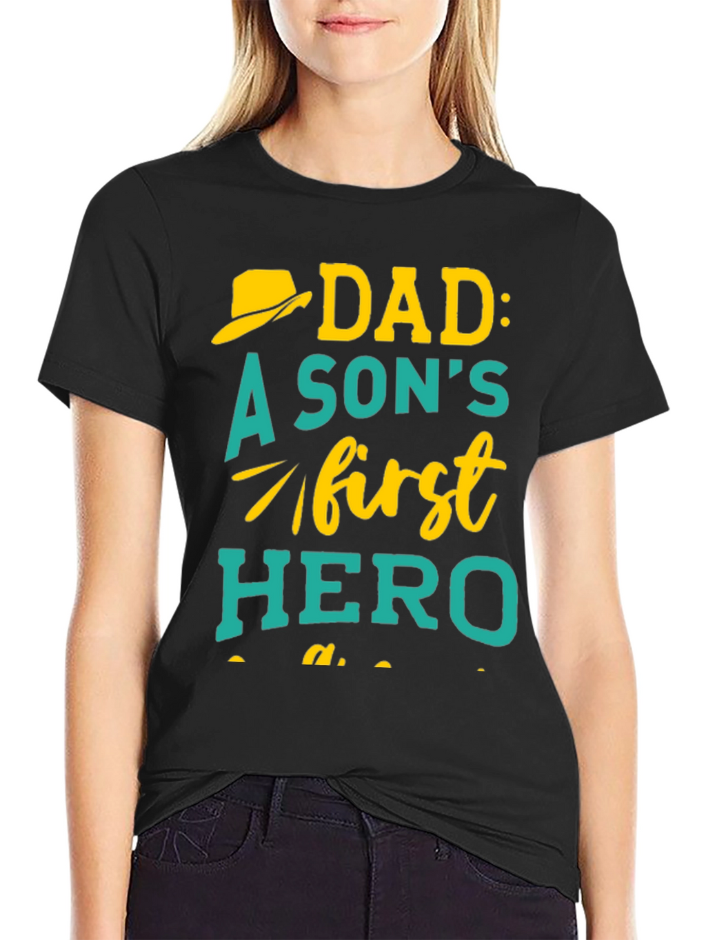 Dad Hero T-Shirt - Sons First Hero Design