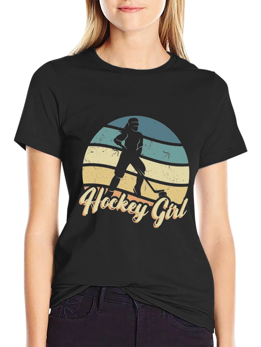 Hockey Girl Sunset Tee