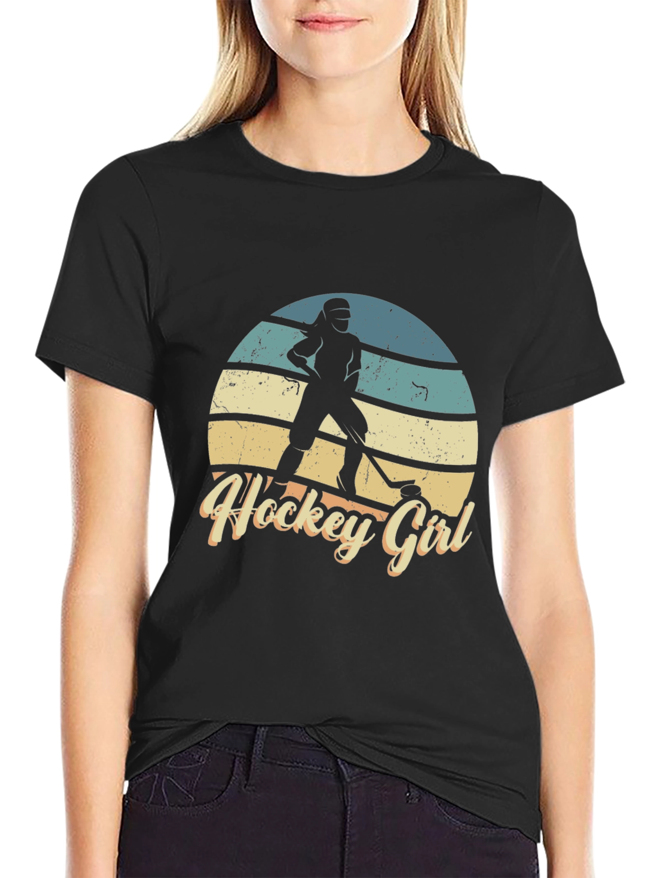 Hockey Girl Sunset Tee