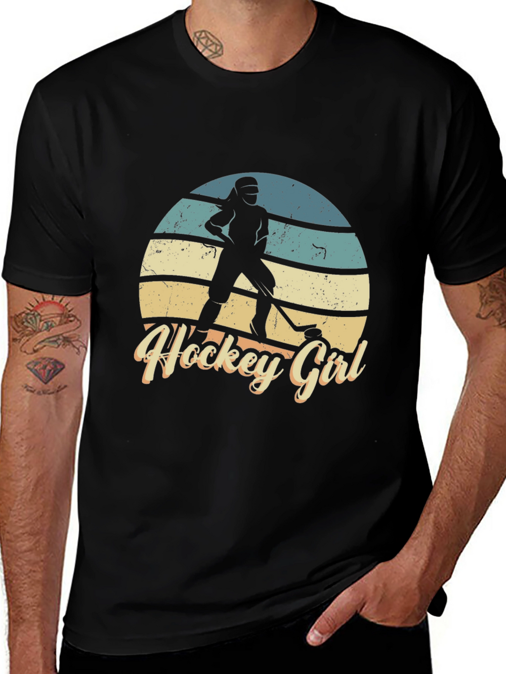 Hockey Girl Sunset Tee