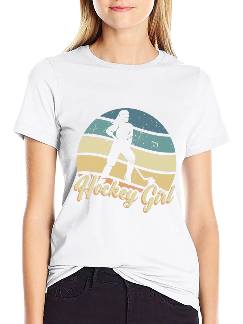 Hockey Girl Sunset Tee