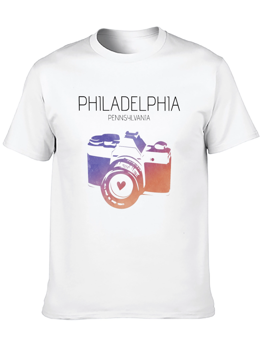 Philadelphia Camera Graphic T-Shirt - Pennsylvania Souvenir