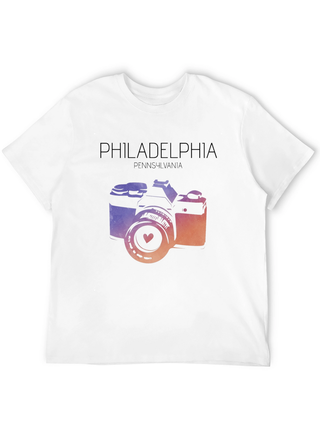 Philadelphia Camera Graphic T-Shirt - Pennsylvania Souvenir