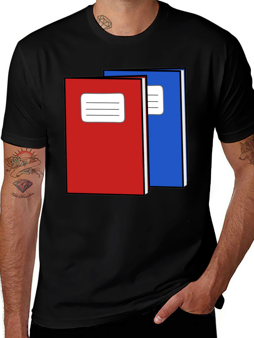 Notebook Graphic Tee - Black Unisex T-Shirt