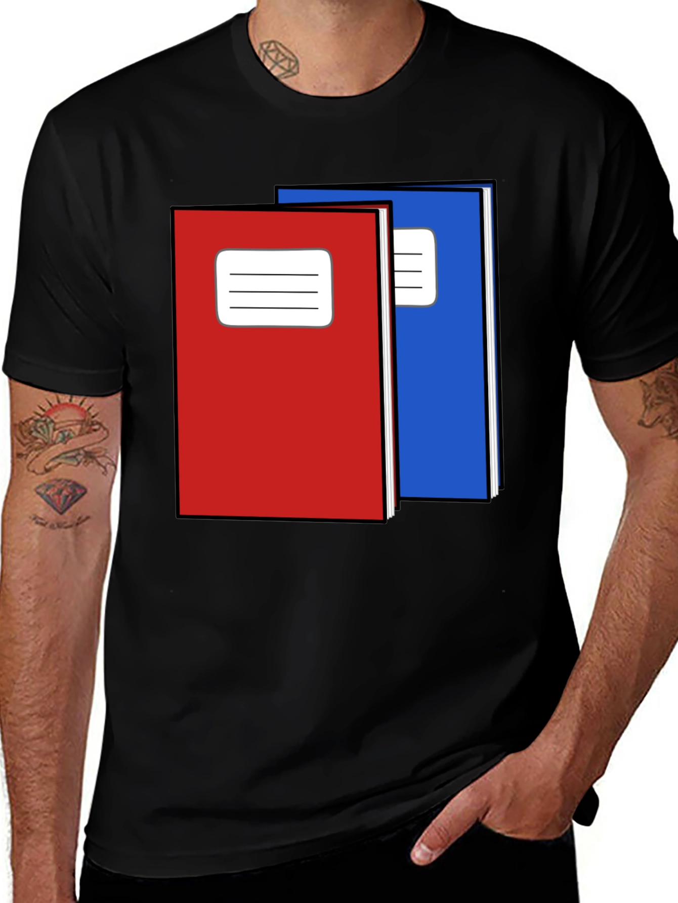 Notebook Graphic Tee - Black Unisex T-Shirt