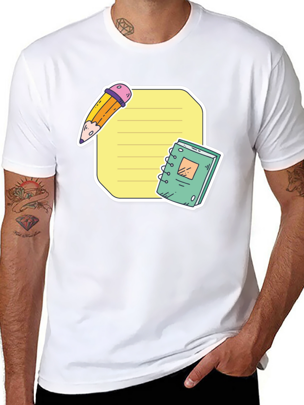 Notebook & Pencil T-Shirt