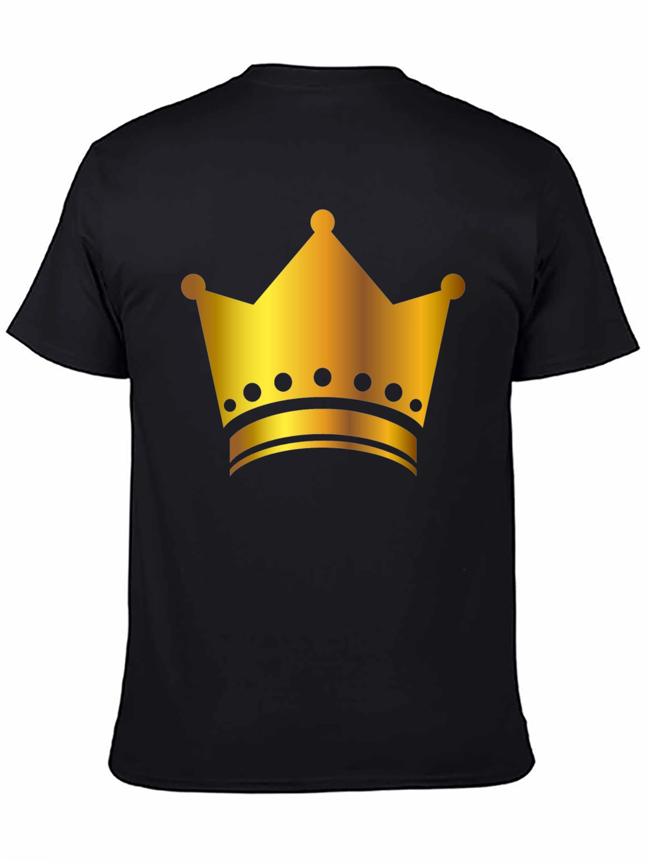 King Crown Graphic Tee - Black Cotton T-Shirt