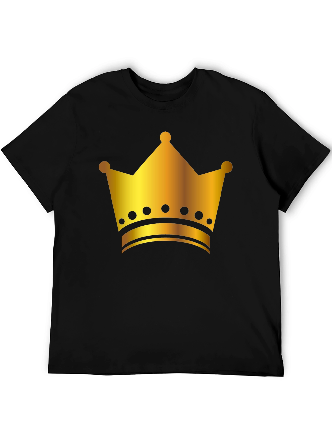 King Crown Graphic Tee - Black Cotton T-Shirt