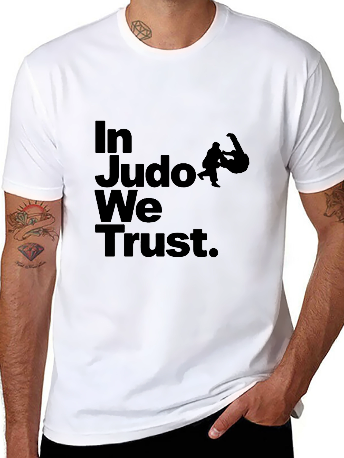 In Judo We Trust Black T-Shirt