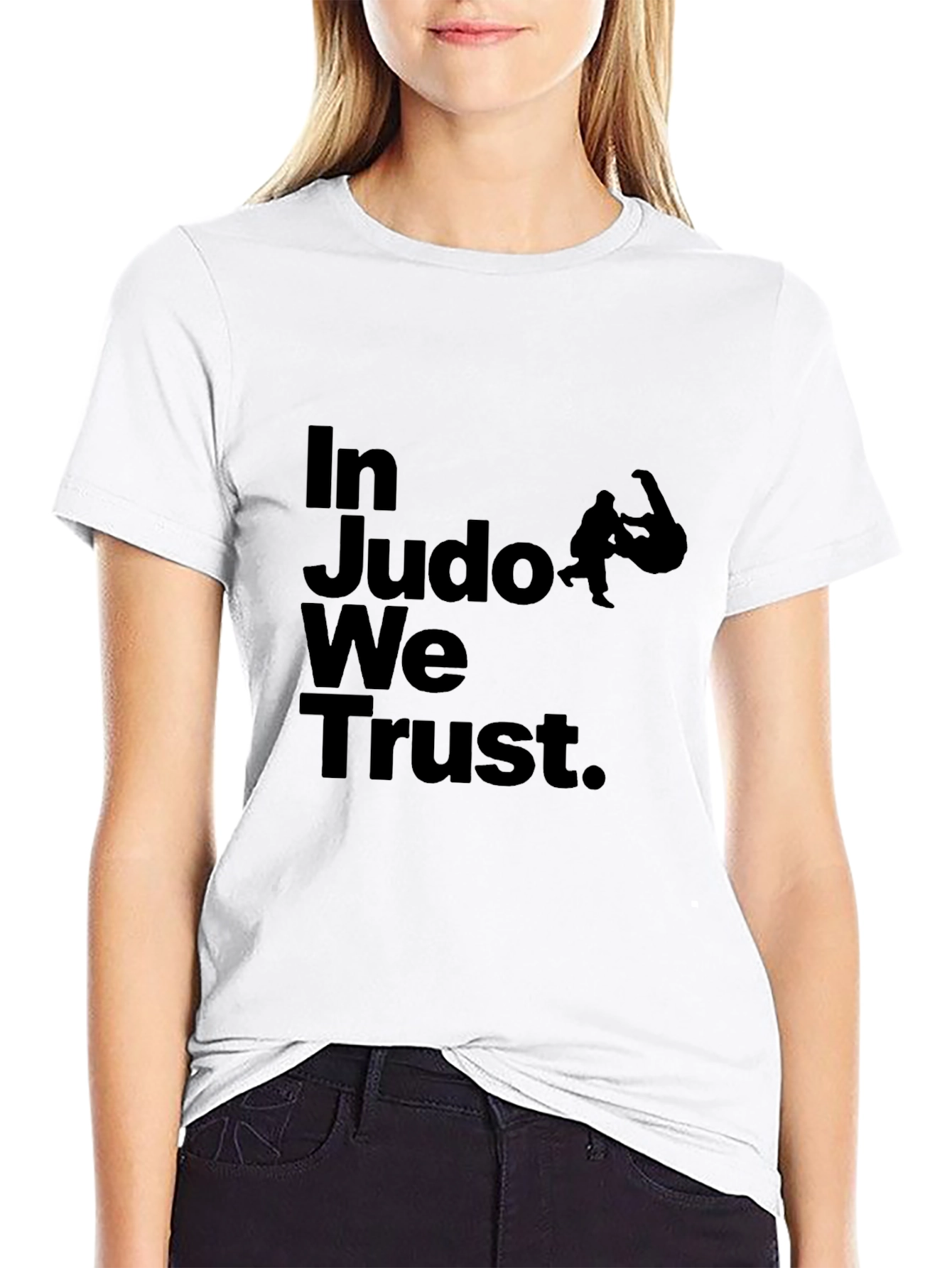 In Judo We Trust Black T-Shirt