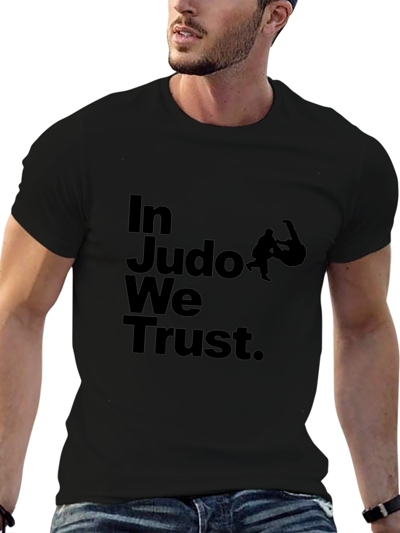 In Judo We Trust Black T-Shirt