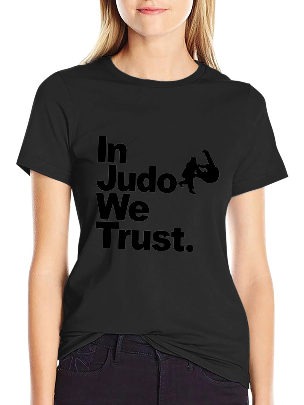 In Judo We Trust Black T-Shirt