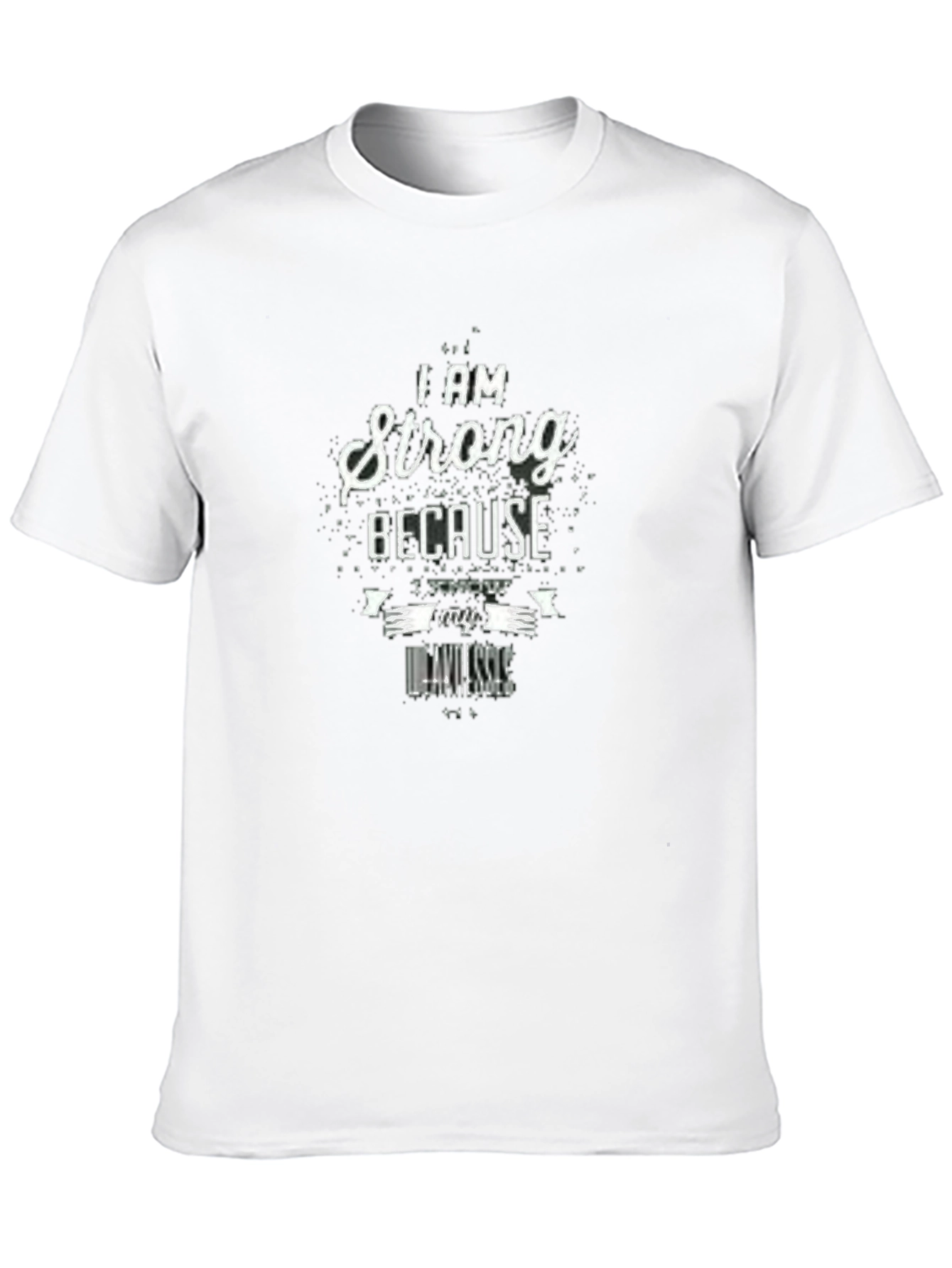 Strong Because I Know My Weaknesses Black T-Shirt
