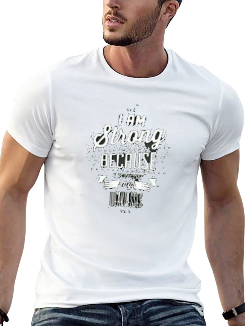 Strong Because I Know My Weaknesses Black T-Shirt