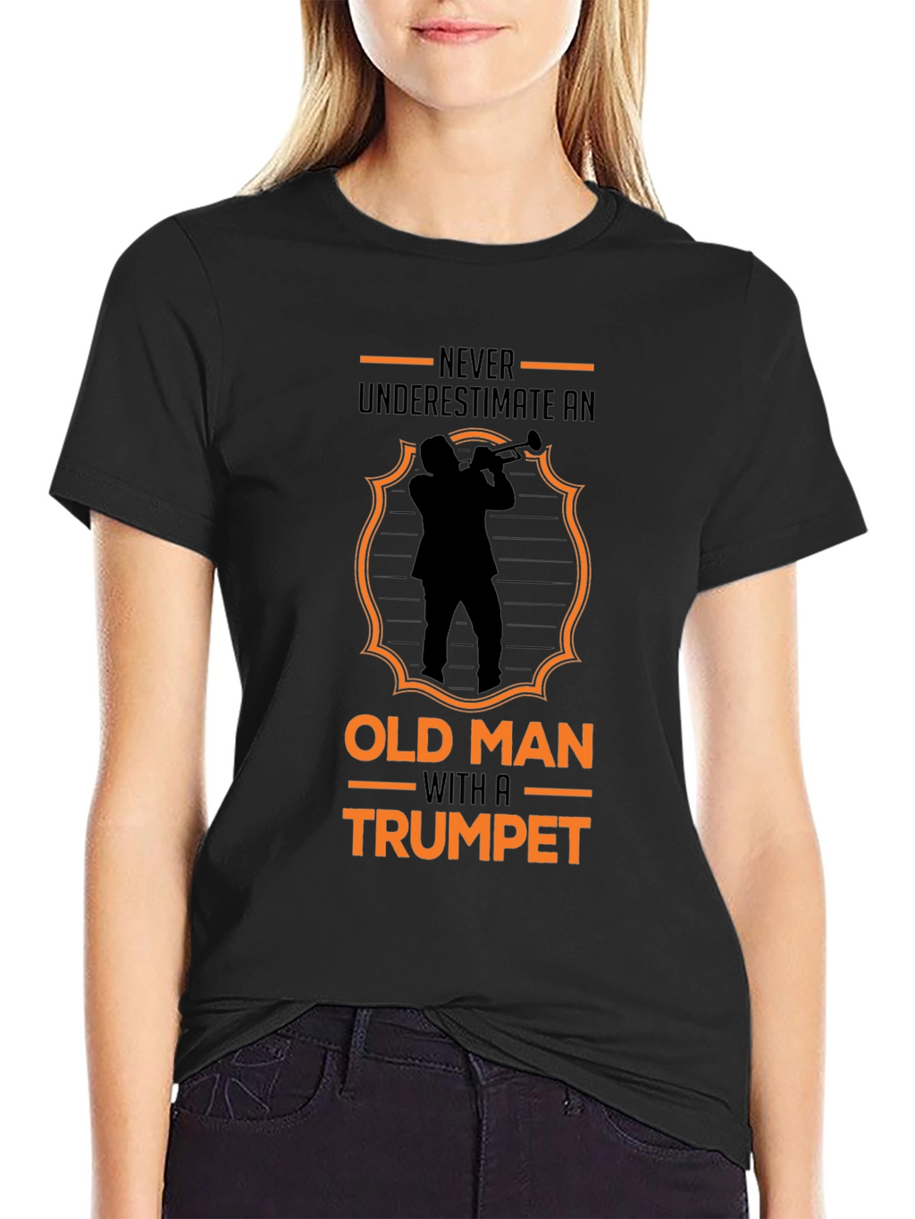 Old Man Trumpet T-Shirt: Never Underestimate Talent!