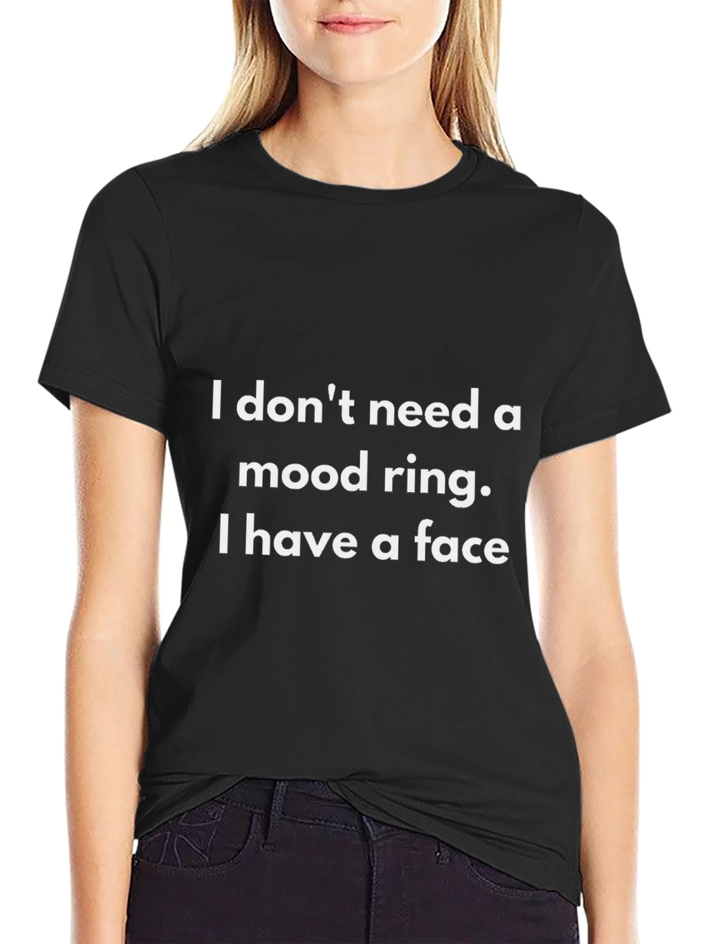 Funny Mood Ring T-Shirt: I Have A Face Tee