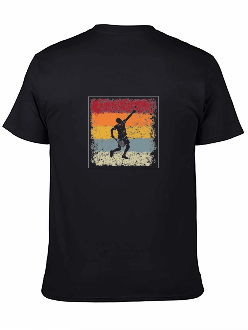 Retro Tennis Player Graphic T-Shirt