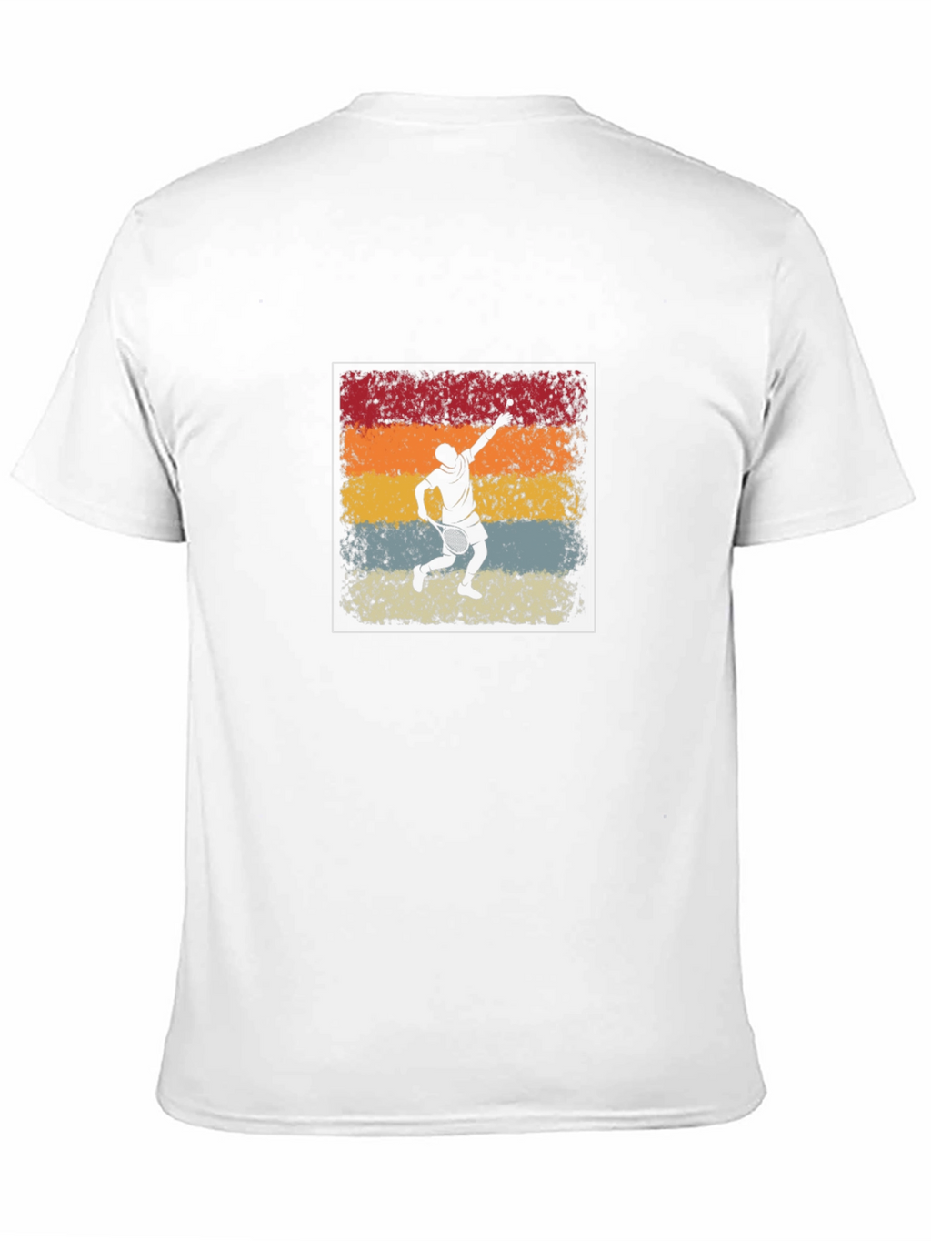 Retro Tennis Player Graphic T-Shirt
