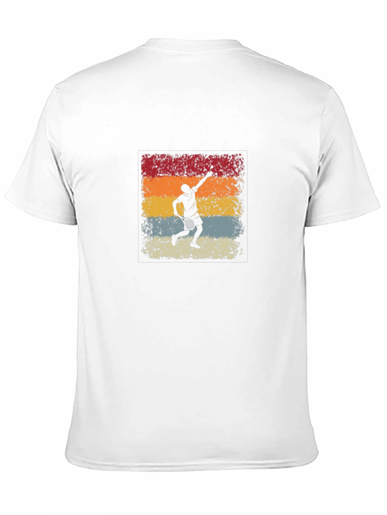 Retro Tennis Player Graphic T-Shirt