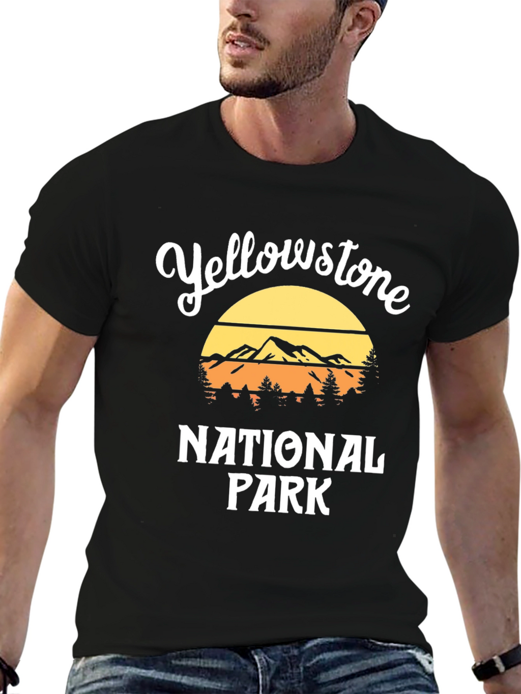 Yellowstone National Park Retro Graphic Tee
