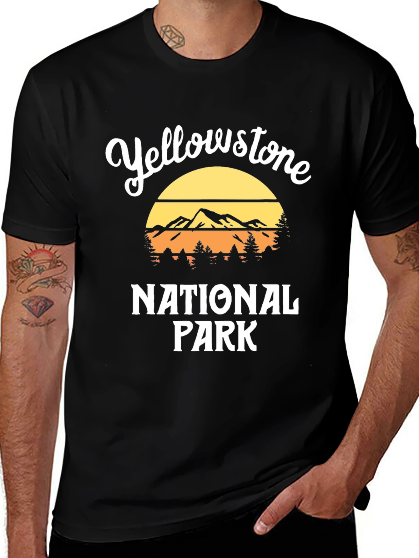 Yellowstone National Park Retro Graphic Tee