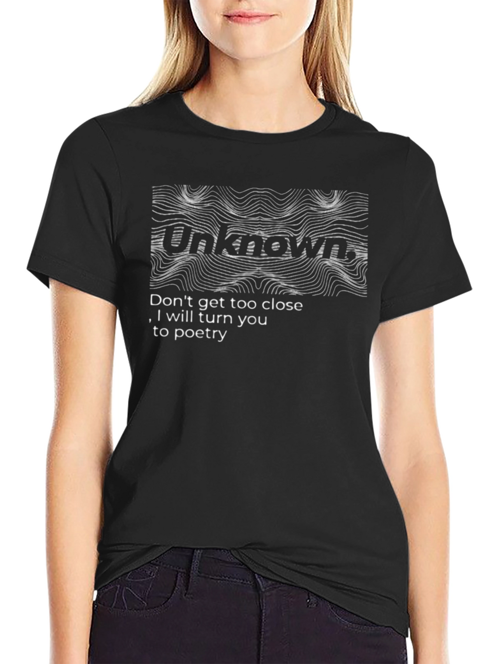 Unknown Poetry Graphic T-Shirt - Unique Design