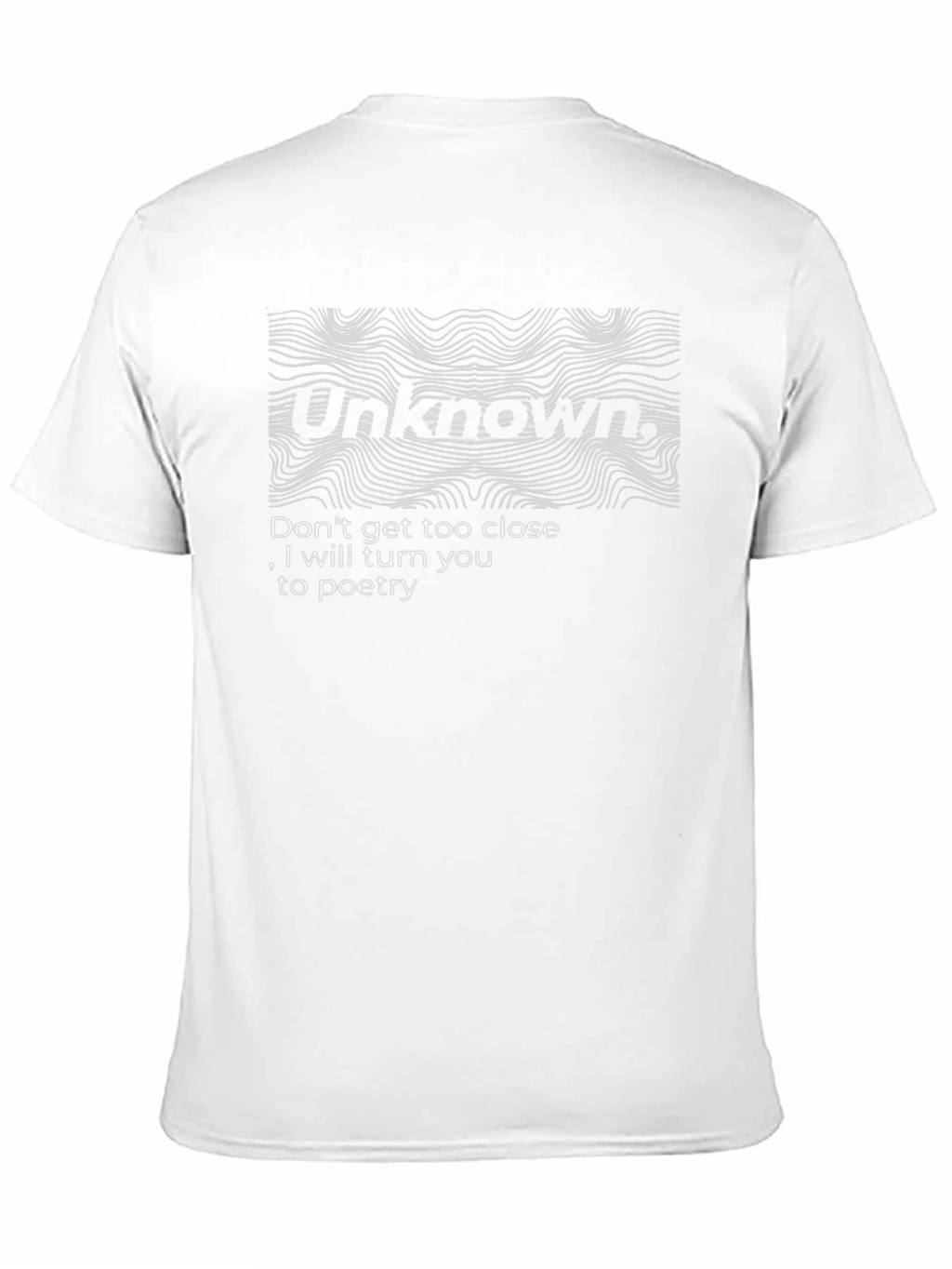 Unknown Poetry Graphic T-Shirt - Unique Design