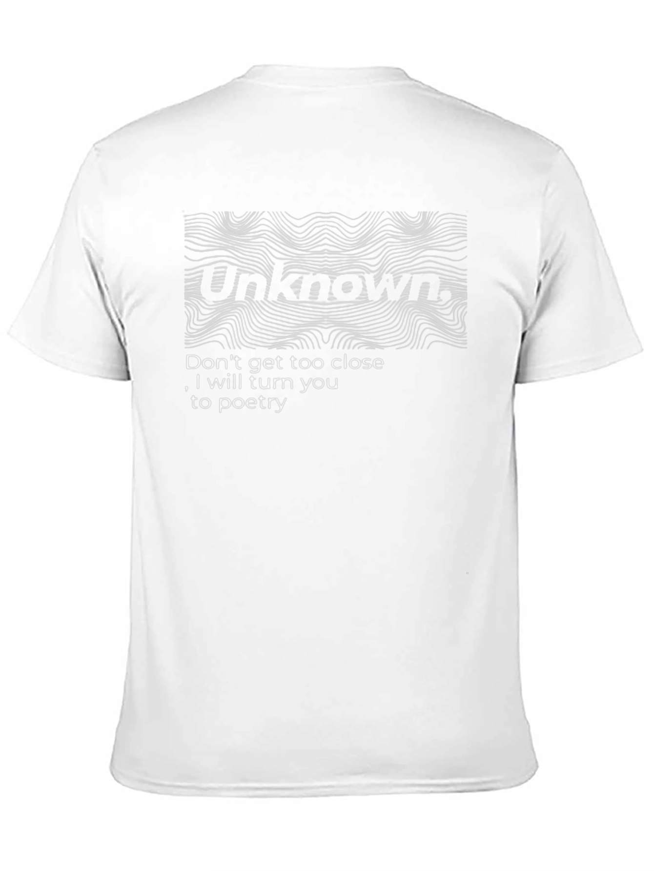 Unknown Poetry Graphic T-Shirt - Unique Design