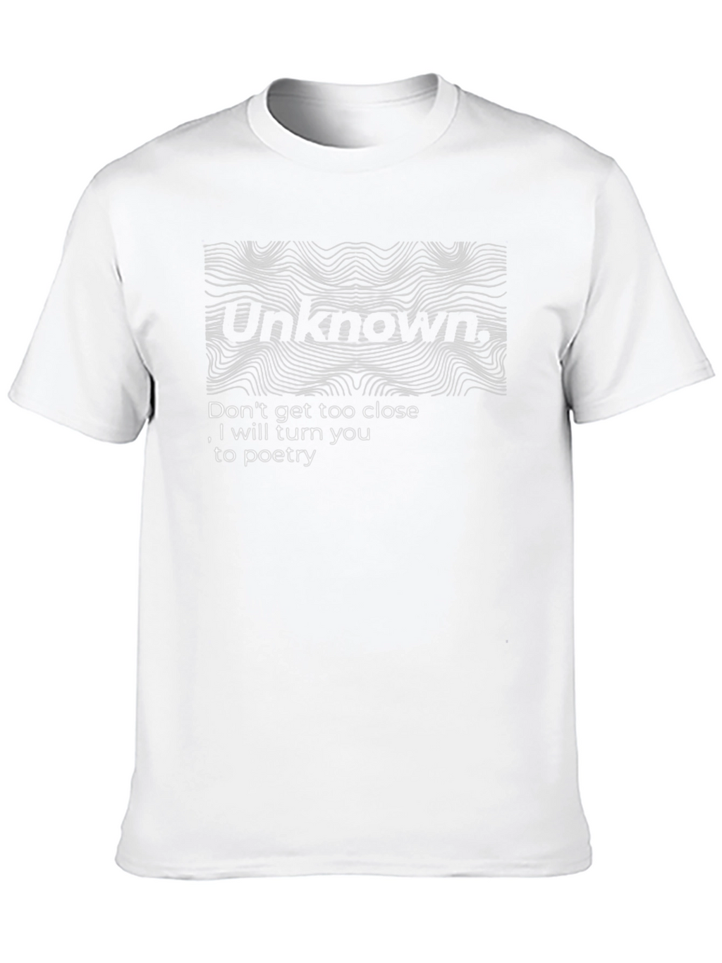 Unknown Poetry Graphic T-Shirt - Unique Design