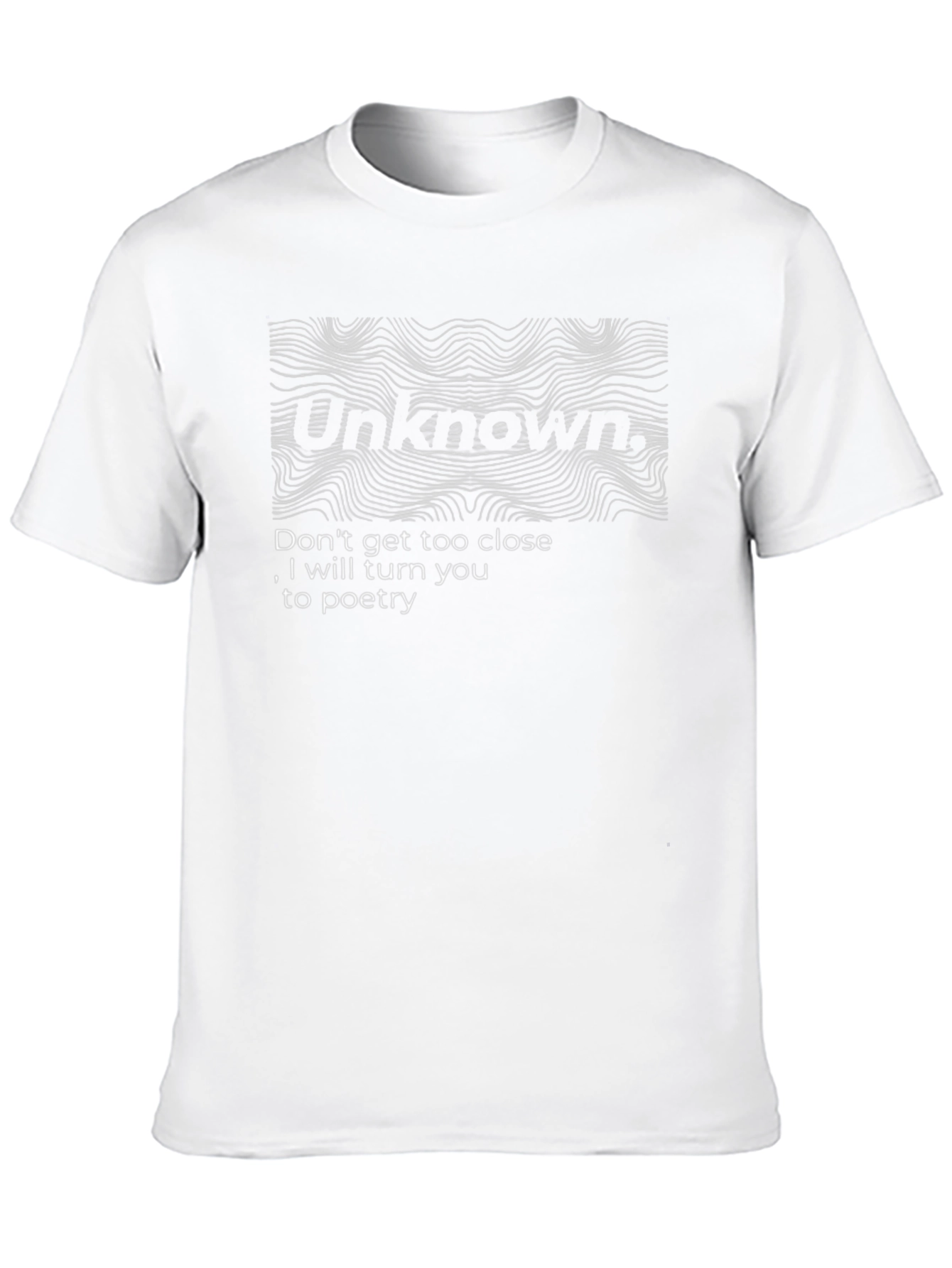 Unknown Poetry Graphic T-Shirt - Unique Design