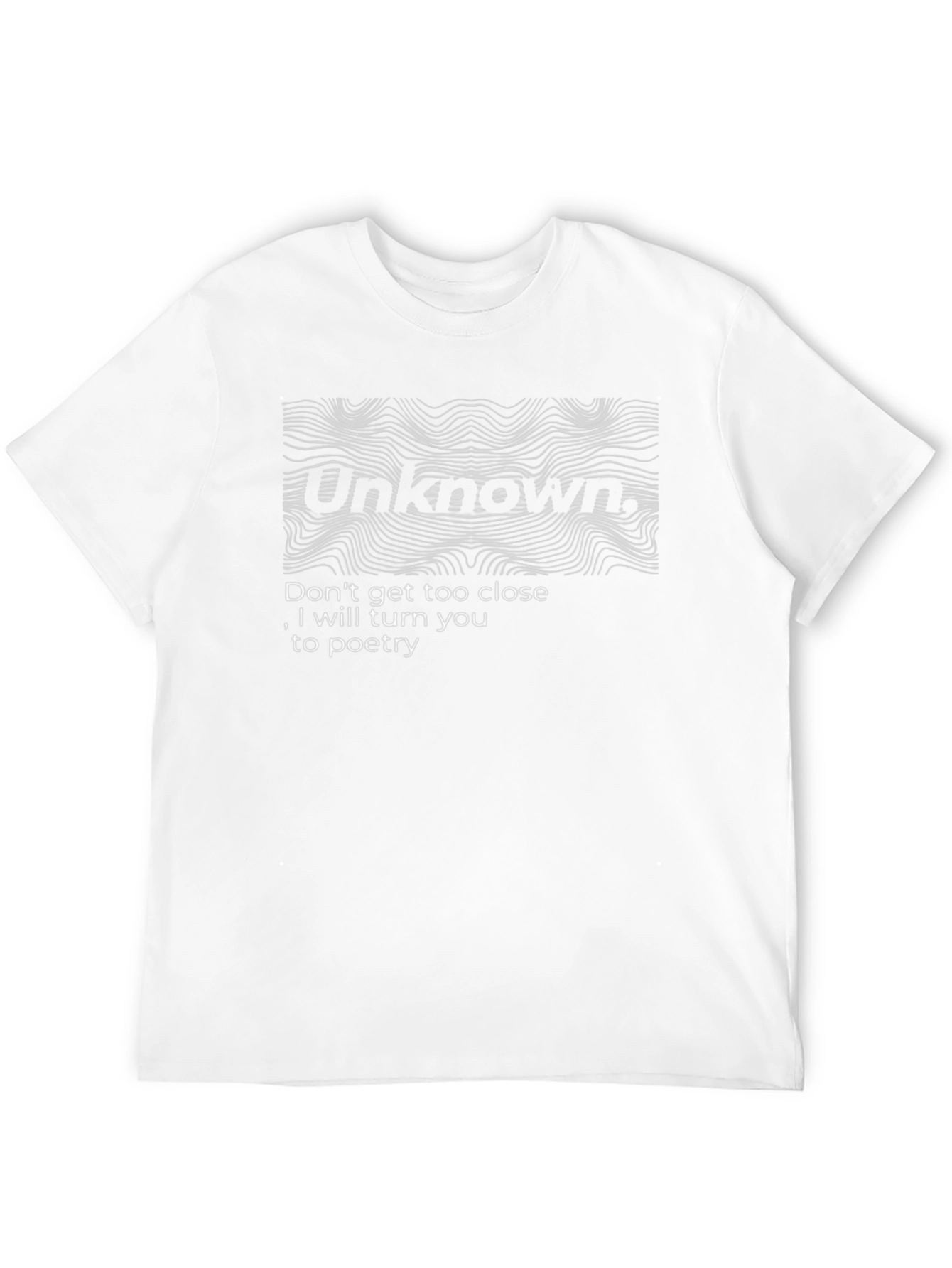 Unknown Poetry Graphic T-Shirt - Unique Design