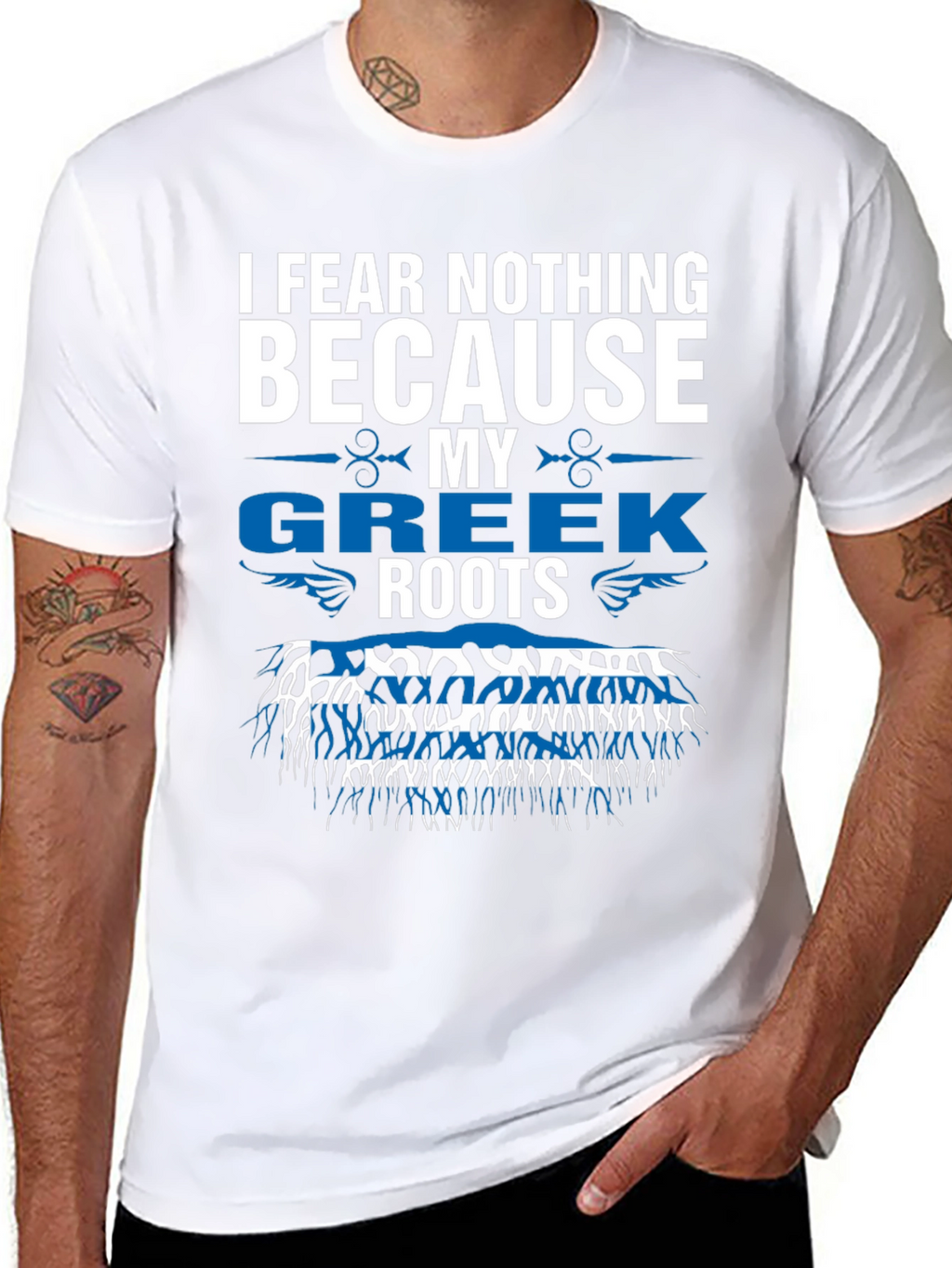 Greek Roots T-Shirt - I Fear Nothing